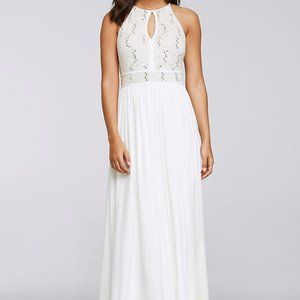 NWT Morgan & Co Ivory Lace Dress